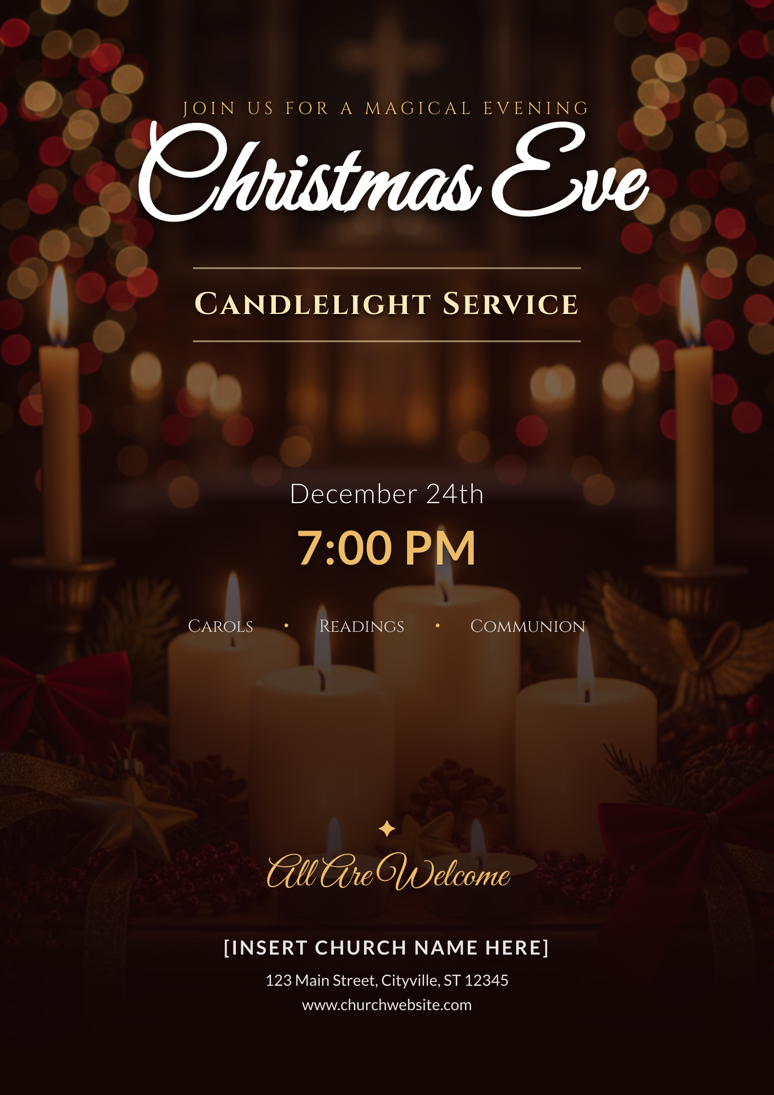 Example Church Event Flyer Template